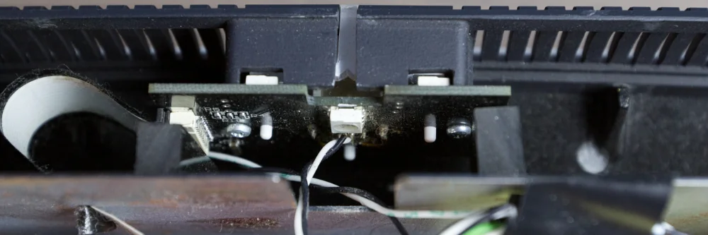 Small circuit board behind Phantom front panel light