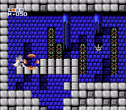 Holy Diver: Blowing up blocks to make a pathway.