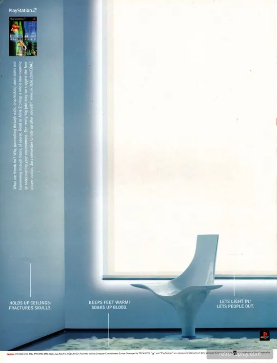 Print advertisement: Dead or Alive 2 (December 2000) (UK) (PlayStation 2)