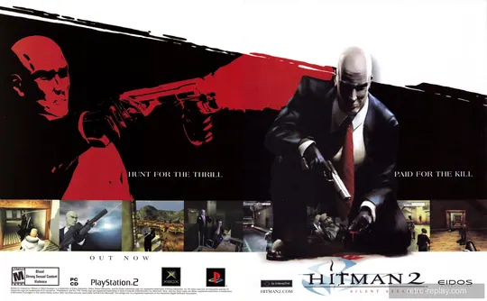 Print advertisement: Hitman 2: Silent Assassin (PlayStation 2)