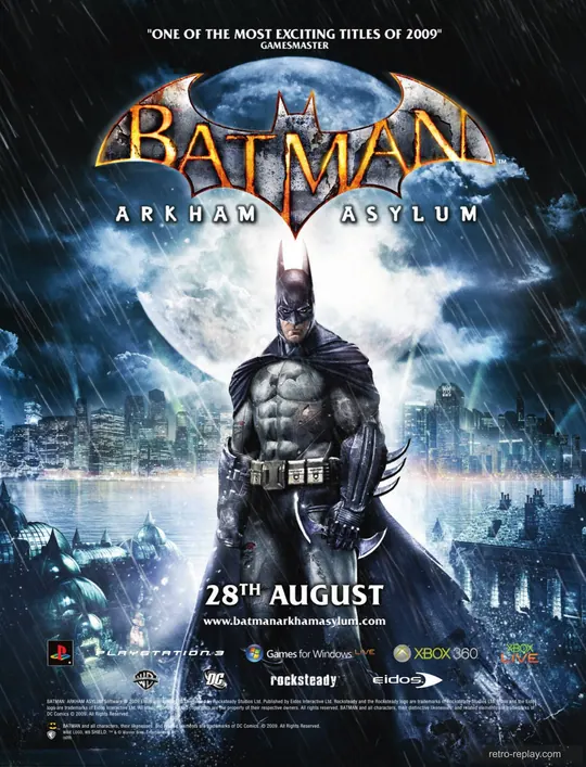 Print advertisement: Batman: Arkham Asylum (July 2009) (UK) (PlayStation 3)