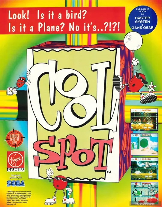 Print advertisement: Cool Spot (Autumn 1993) (UK) (Sega Master System)