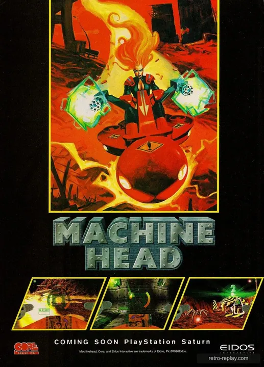Print advertisement: Machine Head (Sega Saturn)