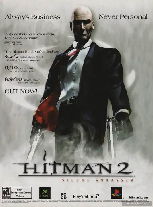 Print advertisement: Hitman 2: Silent Assassin (January, 2003) (Xbox)