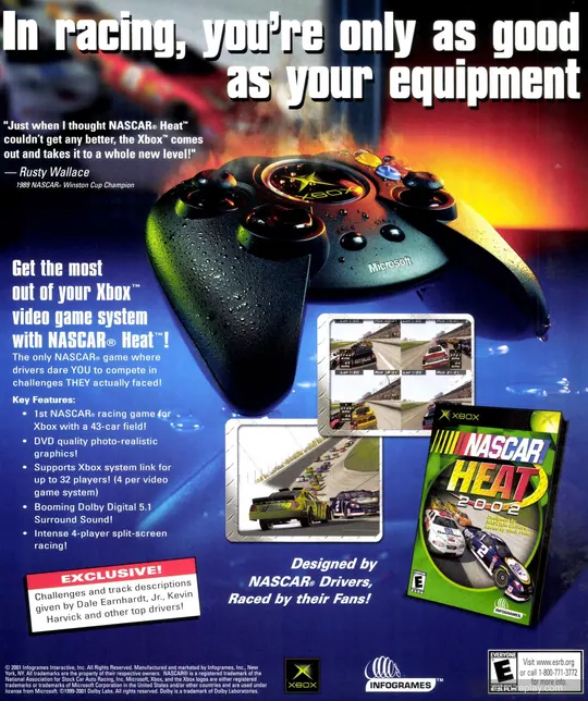 Print advertisement: NASCAR Heat 2002 (January, 2002) (Xbox)