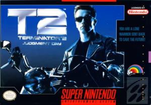 Terminator 2: Judgment Day for SNES, front cover