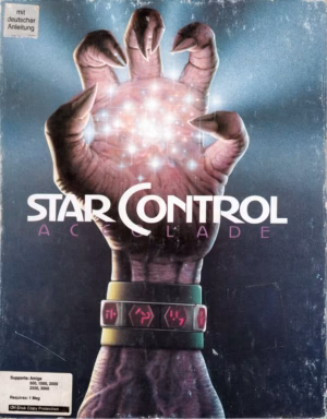 Star Control for Amiga, front cover