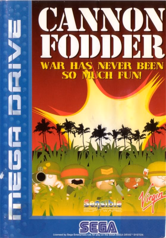 Cannon Fodder for Genesis, front cover