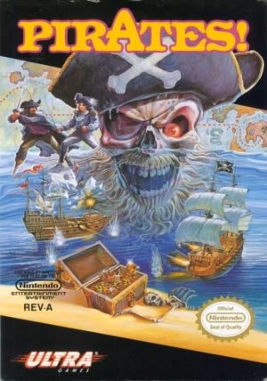 Sid Meier's Pirates! for NES, front cover