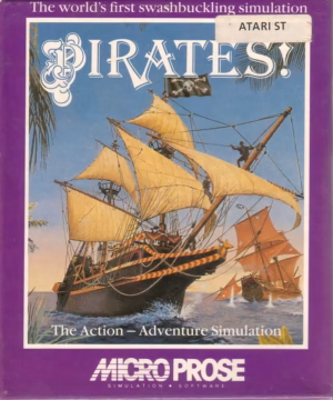 Sid Meier's Pirates! for Atari ST, front cover