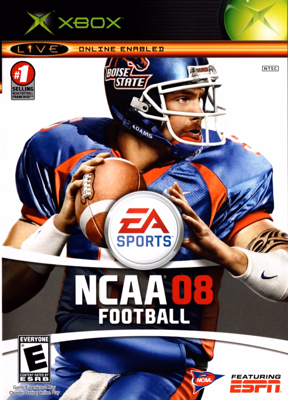 NCAA Football 08 for Xbox, front cover