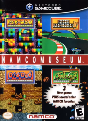 Namco Museum for GameCube, front cover