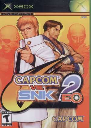 Capcom vs. SNK 2: Mark of the Millennium for Xbox, front cover