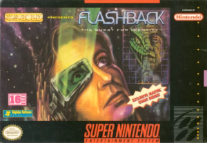 Flashback: The Quest for Identity for SNES, front cover