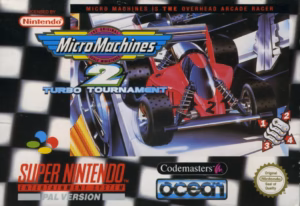 Micro Machines 2: Turbo Tournament for SNES, front cover