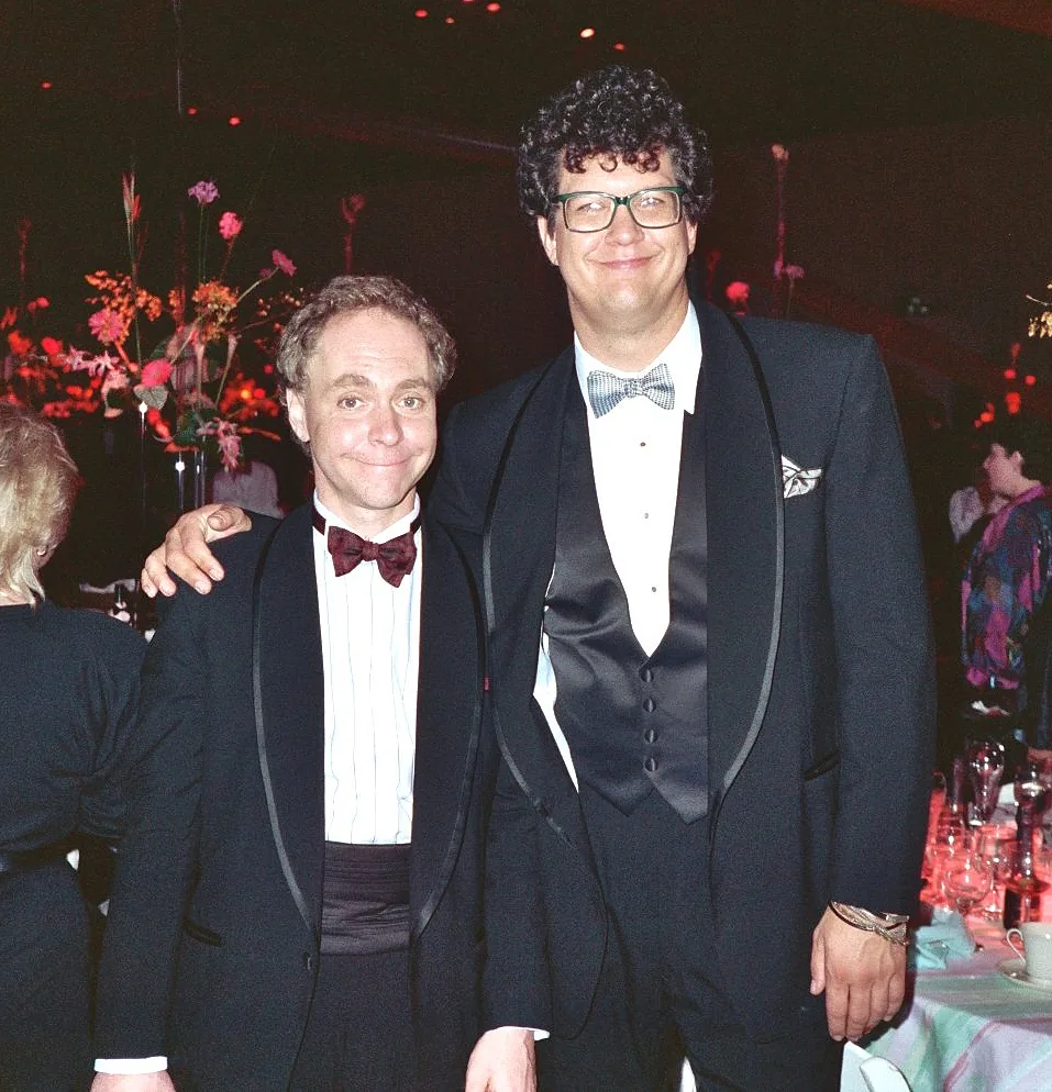 Penn Jillette and Teller photographed in 1988