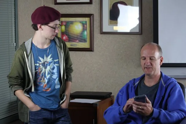 Phil Sandhop, seated at right, interviewed for Mother to Earth
